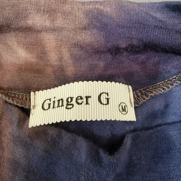 Ginger G Tie-Dye Swing Dress M Sleeveless Soft Knit Boho Style - Picture 5 of 7